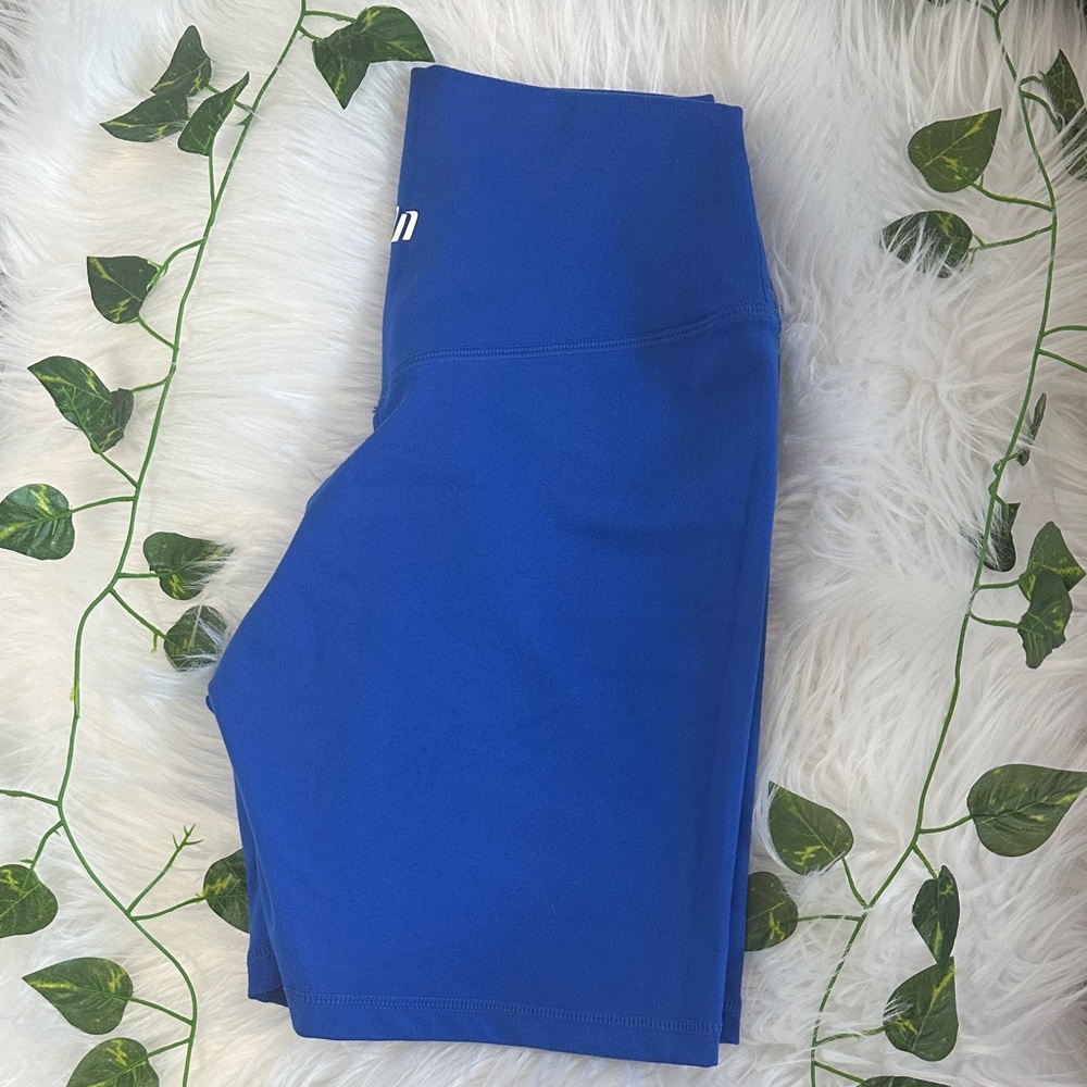 Blue High-Waisted shorts